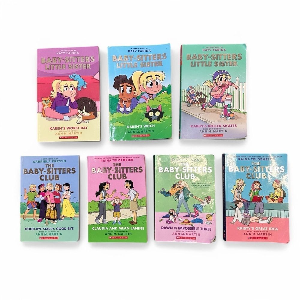 Baby-Sitters Club Graphic Novel Book Lot 7 Ann M. Martin Scholastic Kids Bundle - Picture 2 of 7